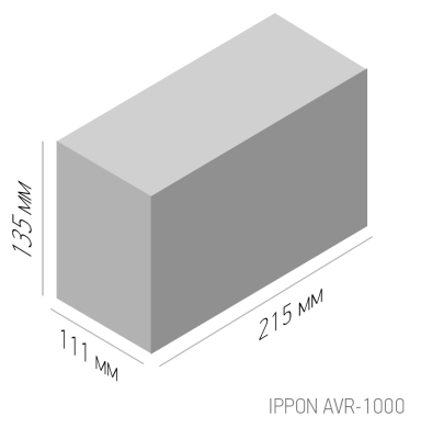 Стабилизатор напряжения Ippon AVR-1000 600Вт 1000ВА 